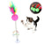 Feather Spring Ball Teaser Tumbler Interactive Cat Toy