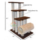 Cat Scratch Post 3 Top & Round Base With Toy & Ball