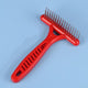 Pet Rake Comb 2 Rows Stainless Steel Teeth Anti-Static