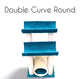 Cat Scratch Post Plush 4 Pole Double Curve Round With Toy Ball