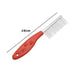 Pet Stainless Steel Comb With Plastic Handle